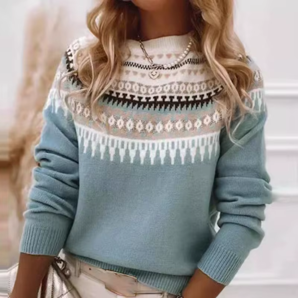 Joyce | Stickad Pullover för Kvinnor
