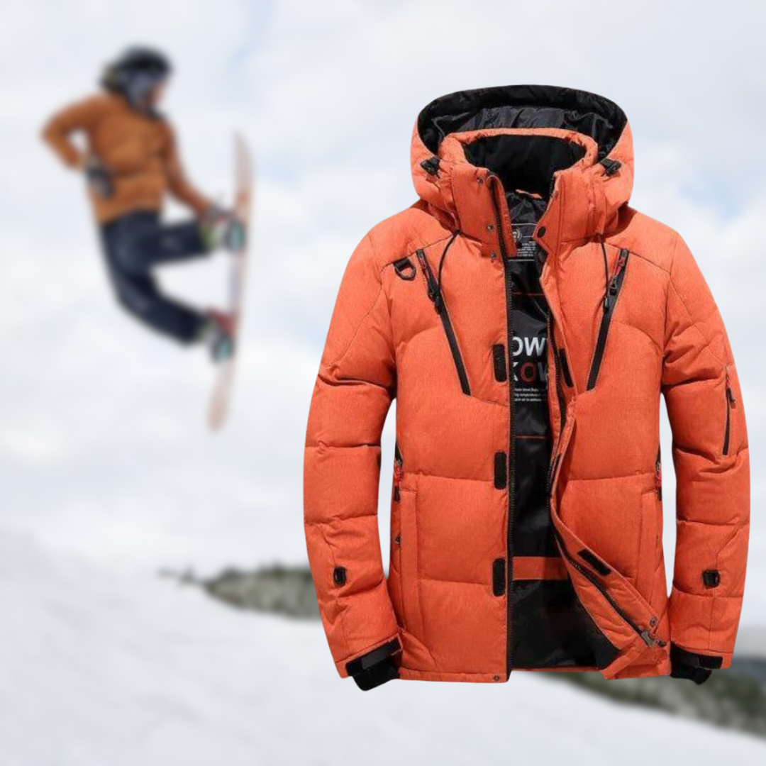 Goose Parka | Vinterjacka för män av högsta kvalitet med avtagbar huva.