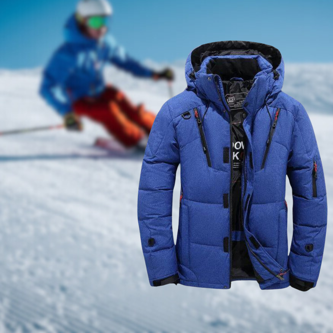 Goose Parka | Vinterjacka för män av högsta kvalitet med avtagbar huva.