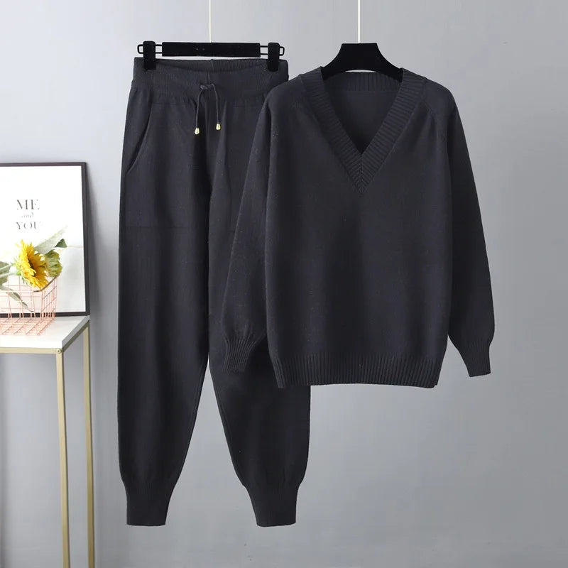 Avery | Mysigt Stickat Lounge-set