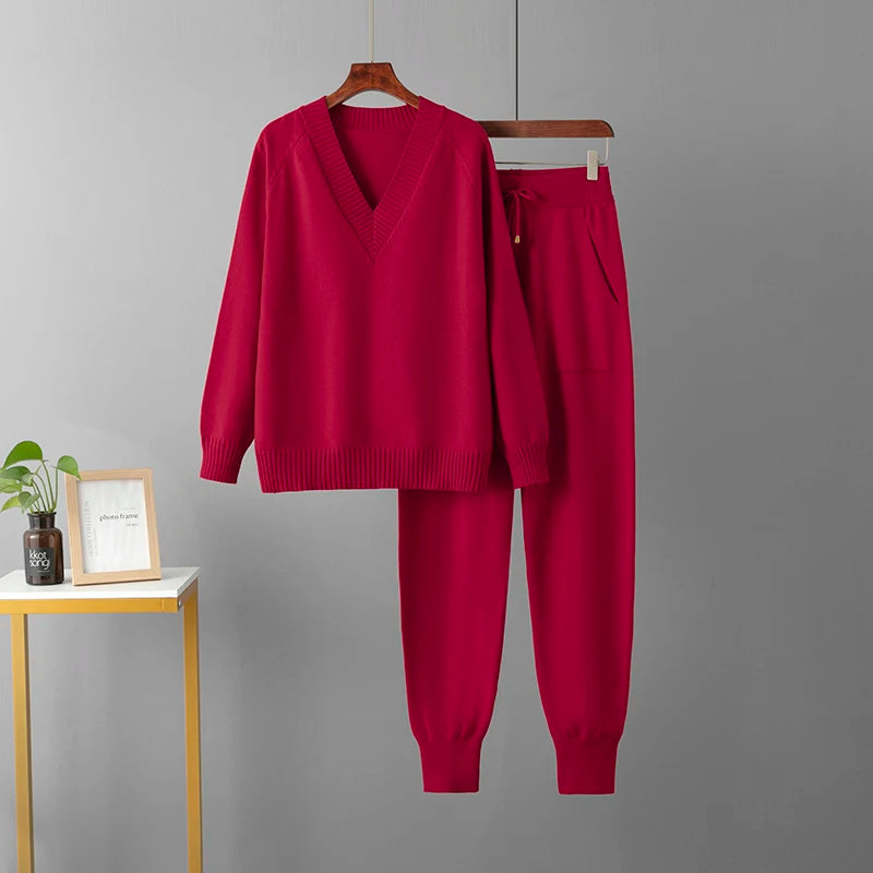 Avery | Mysigt Stickat Lounge-set