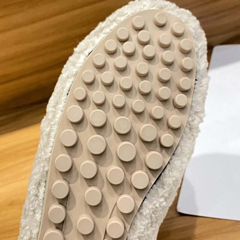 Arielle | Plysch Slip-on Skor Med Halkfri Sula
