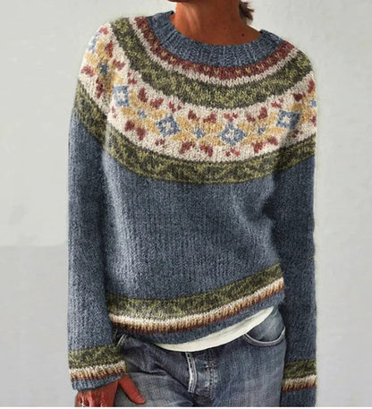 Gisela™ | Långärmad tröja med retrotryck