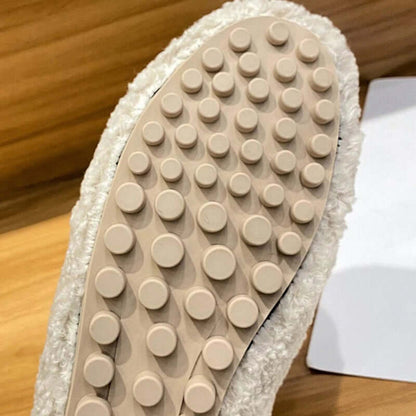 Arielle | Plysch Slip-on Skor Med Halkfri Sula